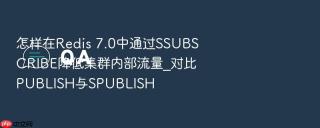 怎样在redis 7.0中通过ssubscribe降低集群内部流量_对比publish与spublish