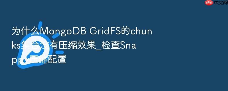 为什么mongodb gridfs的chunks集合没有压缩效果_检查snappy压缩配置