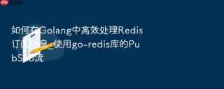如何在golang中高效处理redis订阅消息_使用go-redis库的pubsub流