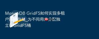 mongodb gridfs如何实现多租户隔离存储_为不同用户分配独立的gridfs桶