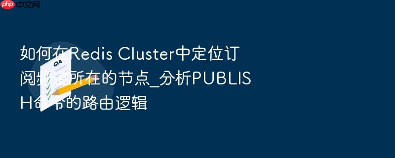 如何在redis cluster中定位订阅频道所在的节点_分析publish命令的路由逻辑