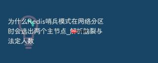 为什么redis哨兵模式在网络分区时会选出两个主节点_解析脑裂与法定人数