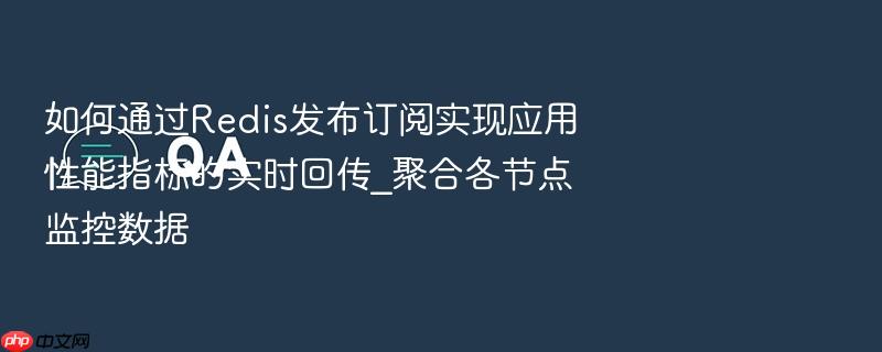 如何通过redis发布订阅实现应用性能指标的实时回传_聚合各节点监控数据