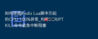 如何排查Redis Lua脚本引起的CPU 100%异常_利用SCRIPT KILL命令紧急中断阻塞
