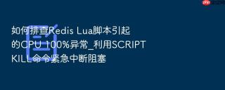 如何排查redis lua脚本引起的cpu 100%异常_利用script kill命令紧急中断阻塞