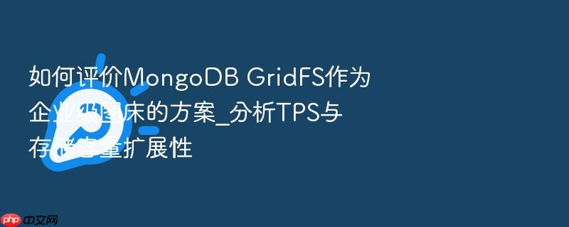 如何评价mongodb gridfs作为企业级图床的方案_分析tps与存储容量扩展性
