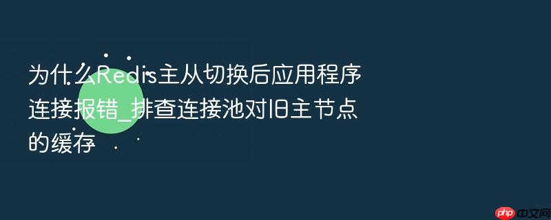 为什么redis主从切换后应用程序连接报错_排查连接池对旧主节点的缓存
