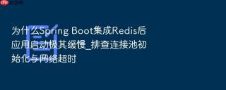 为什么spring boot集成redis后应用启动极其缓慢_排查连接池初始化与网络超时