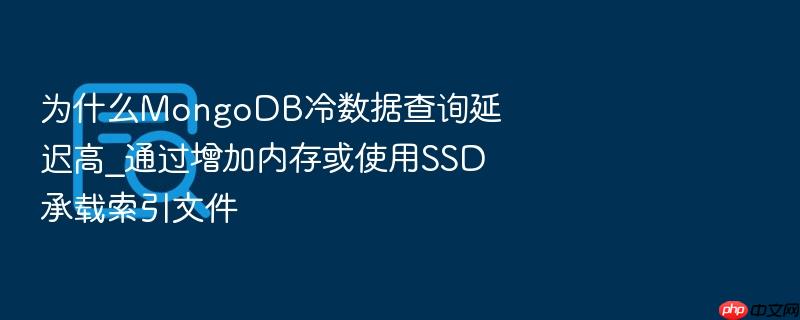 为什么mongodb冷数据查询延迟高_通过增加内存或使用ssd承载索引文件