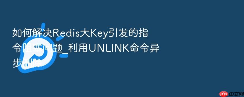 如何解决redis大key引发的指令阻塞问题_利用unlink命令异步删除