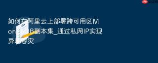 如何在阿里云上部署跨可用区mongodb副本集_通过私网ip实现异地容灾