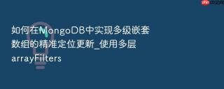 如何在mongodb中实现多级嵌套数组的精准定位更新_使用多层arrayfilters