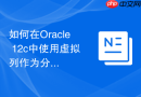 如何在Oracle 12c中使用虚拟列作为分区键来优化搜索性能