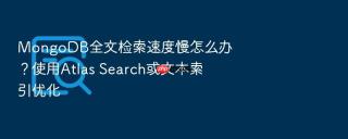 mongodb全文检索速度慢怎么办?使用atlas search或文本索引优化