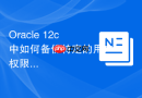 Oracle 12c中如何备份特定的用户权限配置_使用DBMS_METADATA.GET_GRANTED_DDL
