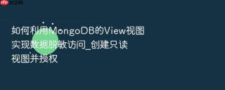 如何利用mongodb的view视图实现数据脱敏访问_创建只读视图并授权