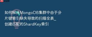 如何解决MongoDB集群中由于分片键索引缺失导致的扫描全表_创建匹配的ShardKey索引
