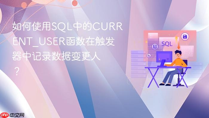 如何使用sql中的current_user函数在触发器中记录数据变更人?