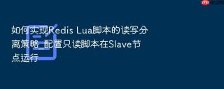 如何实现Redis Lua脚本的读写分离策略_配置只读脚本在Slave节点运行