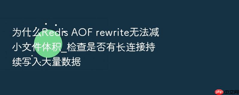 为什么redis aof rewrite无法减小文件体积_检查是否有长连接持续写入大量数据
