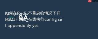 如何在redis不重启的情况下开启aof功能_在线执行config set appendonly yes