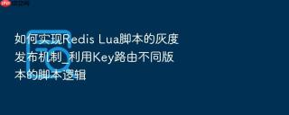 如何实现Redis Lua脚本的灰度发布机制_利用Key路由不同版本的脚本逻辑