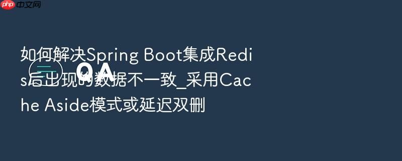 如何解决spring boot集成redis后出现的数据不一致_采用cache aside模式或延迟双删
