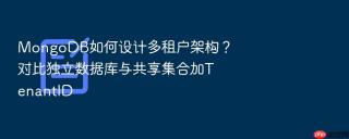 mongodb如何设计多租户架构?对比独立数据库与共享集合加tenantid