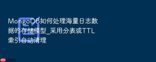 mongodb如何处理海量日志数据的存储模型_采用分表或ttl索引自动清理