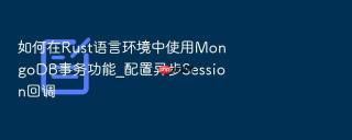如何在rust语言环境中使用mongodb事务功能_配置异步session回调