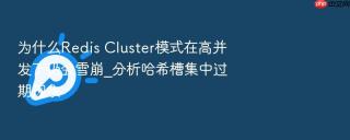 为什么redis cluster模式在高并发下仍会雪崩_分析哈希槽集中过期现象