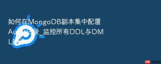 如何在mongodb副本集中配置audit记录_监控所有ddl与dml操作