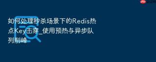 如何处理秒杀场景下的redis热点key击穿_使用预热与异步队列削峰
