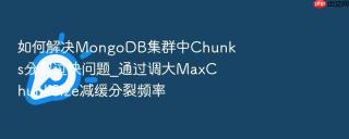 如何解决MongoDB集群中Chunks分裂过快问题_通过调大MaxChunkSize减缓分裂频率