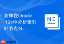 怎样在Oracle 12c中分析索引叶节点分裂对空间的影响？