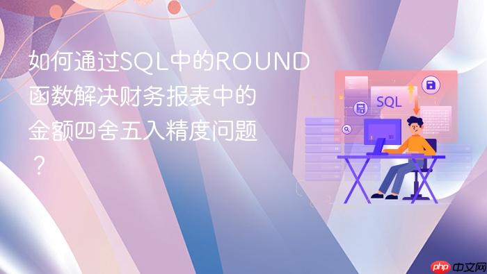 如何通过sql中的round函数解决财务报表中的金额四舍五入精度问题?