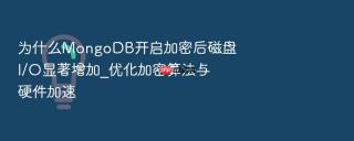 为什么mongodb开启加密后磁盘i/o显著增加_优化加密算法与硬件加速