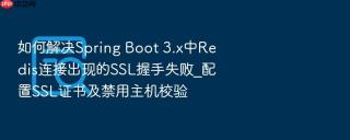 如何解决Spring Boot 3.x中Redis连接出现的SSL握手失败_配置SSL证书及禁用主机校验