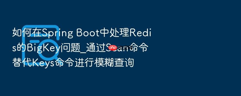 如何在spring boot中处理redis的bigkey问题_通过scan命令替代keys命令进行模糊查询