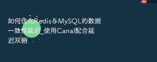 如何优化redis与mysql的数据一致性延迟_使用canal配合延迟双删