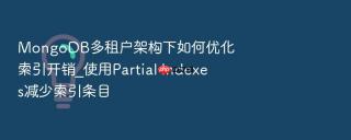 mongodb多租户架构下如何优化索引开销_使用partial indexes减少索引条目