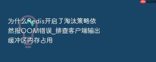 为什么redis开启了淘汰策略依然报oom错误_排查客户端输出缓冲区内存占用