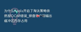 为什么Redis开启了淘汰策略依然报OOM错误_排查客户端输出缓冲区内存占用