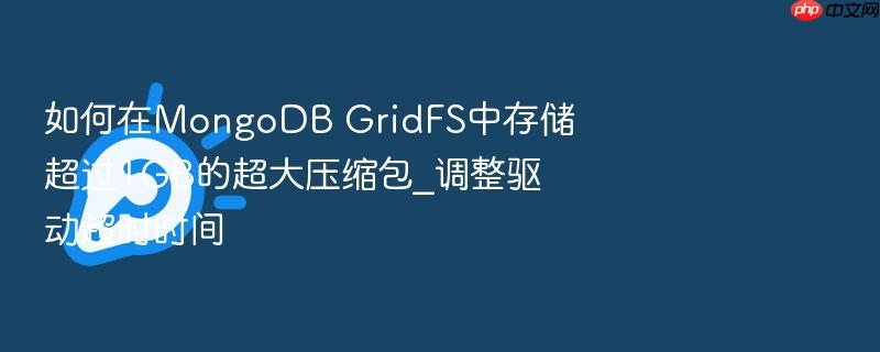如何在mongodb gridfs中存储超过1gb的超大压缩包_调整驱动超时时间