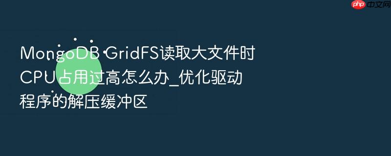 mongodb gridfs读取大文件时cpu占用过高怎么办_优化驱动程序的解压缓冲区