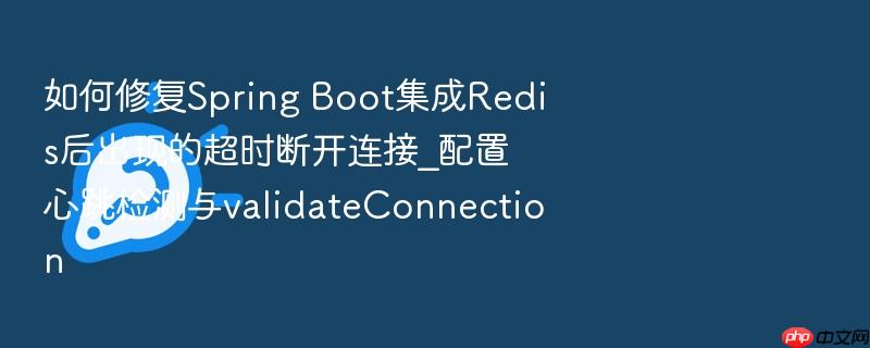 如何修复spring boot集成redis后出现的超时断开连接_配置心跳检测与validateconnection