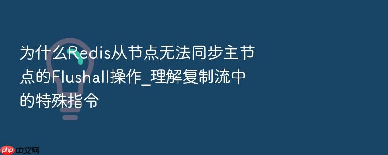 为什么redis从节点无法同步主节点的flushall操作_理解复制流中的特殊指令