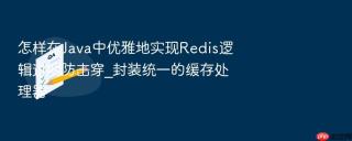 怎样在java中优雅地实现redis逻辑过期防击穿_封装统一的缓存处理器