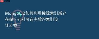 mongodb如何利用稀疏索引减少存储?针对可选字段的索引设计方案