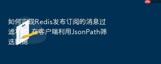 如何实现redis发布订阅的消息过滤功能_在客户端利用jsonpath筛选数据
